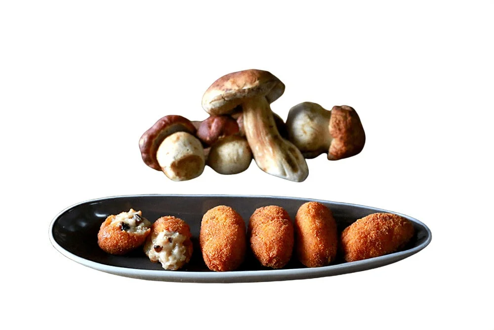 Croqueta de boletus
