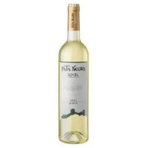 Botella de vino blanco